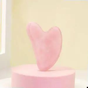 에끌라두괄사 로즈쿼츠 하트 괄사 마사지 얼굴 림프 순환 마사지기