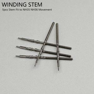 기계식 무브먼트 와인딩 스템 NH35 NH36A  교체 부품 NH 시리즈 4R35/36 호환 5개