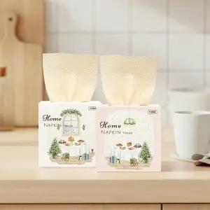 휴홈 무표백 대나무 홈냅킨 티슈 150매 12개