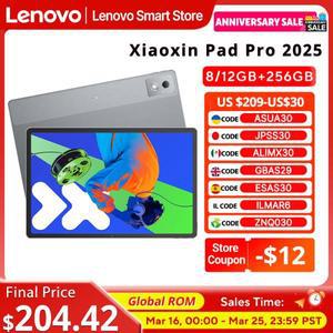 레노버 샤오신 패드 프로 2025 12.7인치 태블릿 글로벌롬 디멘시티 8300 2.9K 144Hz 디스플레이 10200mAh