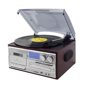 올인원 턴테이블 블루투스 전축 빈티지 CD플레이어 테이프 카세트