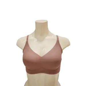 [트라이엄프](신세계 사우스시티)[M~XL]브라운 브릿지 노와이어 심리스 일체형 여성 브라 (TEWBR611 BR)