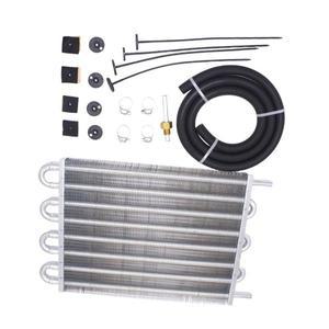프리미엄 8패스 튜브 트랜스미션 쿨러 블랙 메탈 악세서리 자동 변속기 오일 냉각용