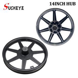 전기 스쿠터자전거접이식 14인치 알루미늄 프론트 디스크 브레이크 휠 허브 림 14x2125타이어 호환