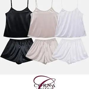 부드러운 착용감 여성스러운 홈웨어 끈 슬립 상하세트 (HSJ-WD6D183)