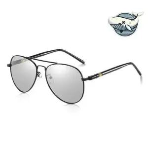 썬그라스 변색 편광 선글라스 커플용 블랙 티타늄 자외선