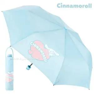 하트 산리오 시나모롤 55 수동우산 블루 3단