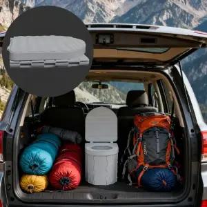 ( )차박용 차량용 간이 화장실 아웃도어 휴대용 접이식 변기 캠핑용 여행용