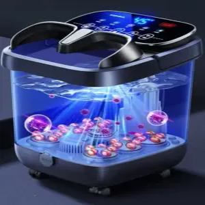 접이식 족욕대야 발 마사지 디톡스 지압기 깊은 족욕통