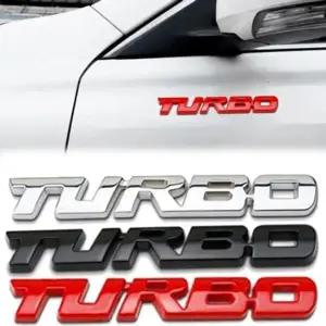 [하프클럽/]자동차 간편부착 튜닝 TURBO 엠블럼 OC1238