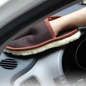 [하프클럽/]세차미트 장갑 자동차 유리 광택용 걸레