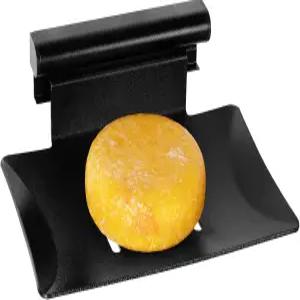 샤워용 탈착식 비누 접시 욕실용 4 슬롯 자동 접착 홀더 벽걸이 스테인리스 스틸 트레이 블랙