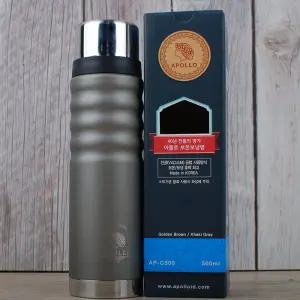 국산 아폴로 신형컬러 보온병 500ml (APC-500) 보온보냉 스텐 텀블러 개인물통 물병 보온컵 헬스 휴대용 차