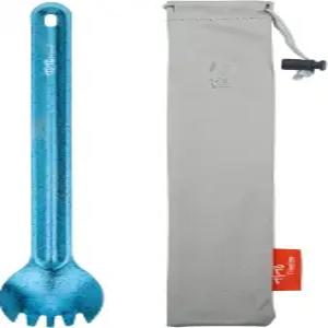 TiTo 티타늄 롱핸들 스팍 및 스푼 초경량 포터블 플랫웨어 야외 캠핑 배낭 여행용 피크닉 식기 브라이트