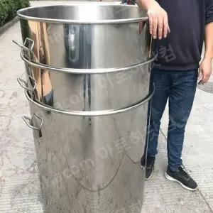 스테인레스 통 올스텐 김치통 뚜껑 밀폐용기 원형