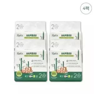 네띠 아기 기저귀 밤부 밴드형 출산준비물 2단계 88매 MNS