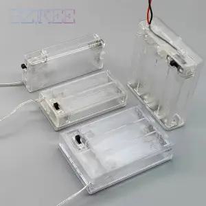 건전지케이스 배터리 홀더 보관함 AA 상자 케이스스위치 23 슬롯 보관 케이스 ONOF 스위치 연결 투명