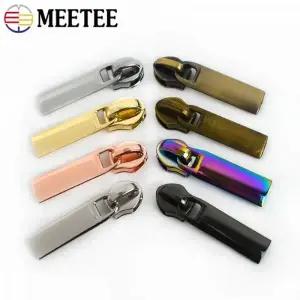 패딩자크수선 지퍼 Meetee 슬라이더 5 나일론 다운 재킷 포켓 백 헤드 수리 키트 재봉 100개