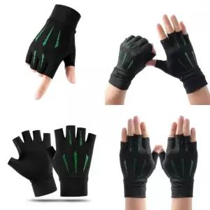 ( )남성 반장갑 그린 등산여름장갑 소포츠장갑 여름등산장갑