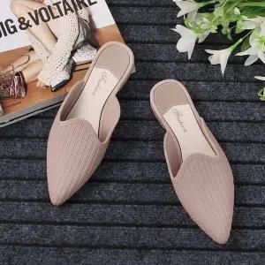 말랑 YTM344Q6 젤리슈즈 블로퍼 슬리퍼 여성 스틸레토뮬 코코아