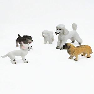 사무실 거실 침실 기타 장면의 수집과 장식에 호환한 1개의  미니어처 강아지 모형입니다.