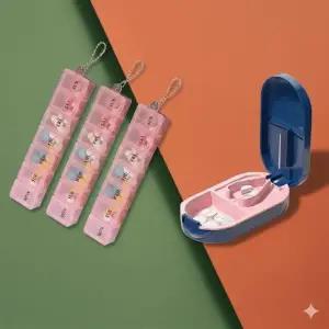 요일약통 3개 알약커팅기 세트