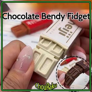 피젯 토이 메이지 시뮬레이션 초콜릿 벤디 스냅앤플레이 스트레스 해소 일본 스타일 키체인 펜던트 재미있