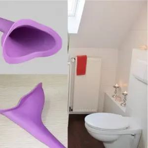 임산부 휴대용 소변기 실리콘 여성 야외 비상용 소변 깔때기