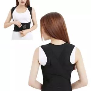 여성 여자 어깨 허리 바른 자세 교정 찍찍이 밴드