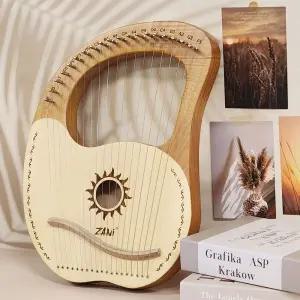 마호가니 19음계 리라 하프 미니하프 입문 초보 소형악기