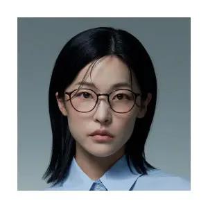 매장정품 ALO EYEWEAR [AIR FLEX] AL6402 1616G 에어플렉스 초경량_브라운 헥사곤 안경테_블루라이트 렌즈