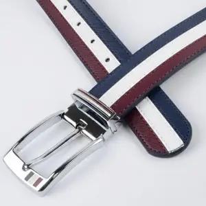 남성 캐주얼 골프 벨트 삼색포인트 남자 골프바지 청바지 가허리띠 청바지 자켓 꽈배기