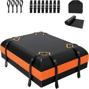 디글 루프탑 카고 캐리어 15입방피트 랙이 없는 차량용 카고백 미끄럼 방지 매트 도어 후크 4개 및 보강