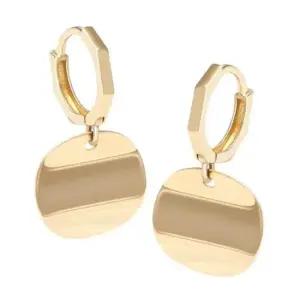 귀걸이선물 GOLD 코인 드롭 원터치 금 귀걸이 14K