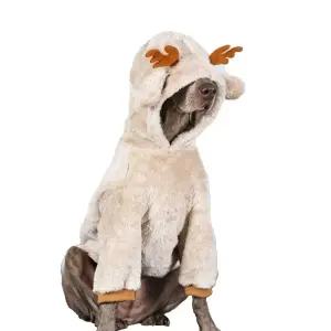 강아지 크리스마스 옷 대형견 겨울 루돌프 후드티