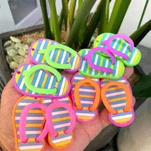 [패션] 한쌍 쪼리 키링 커플 얼스톤 열쇠고리 스트라이프