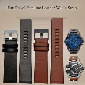 디젤 Dz7413 Dz7257 Dz4343 Dz7332 대형 방수 스트랩 22 24 26 28mm 용 고급 호환 가죽 시계 밴드