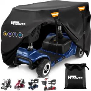 업그레이드된 모빌리티 스쿠터 보관 커버 히코버 헤비 듀티 600D 옥스포드 패브릭 전동 방수 방습 스트립