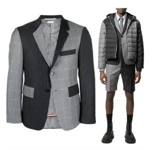 [톰브라운] 멀티 체크 남성 블레이저 154881558