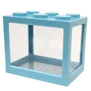 [하프클럽/알티피아]블록 미니 어항 블루 1P 관상어 마리모 새우 키우기