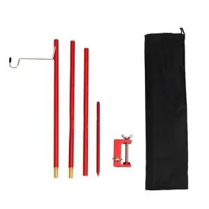 랜턴 스탠드 캠핑 조명 폴대 접이식 램프 걸이