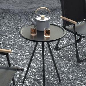 야외 소형 원형 테이블과 세트 경량 북유럽 초경량 꾸미기 벤치 스가구 찻상 의자