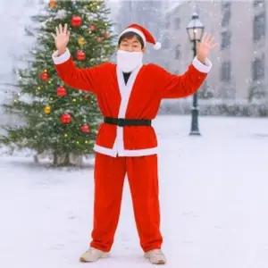 행복가득 크리스마스 산타복 고급형 청소년용 크리스마스의상