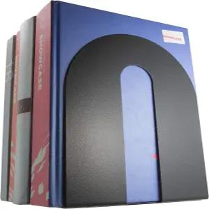 Officemate OIC 마그네틱 헤비 듀티 북엔드 10인치 x 8인치 블랙 2종 세트