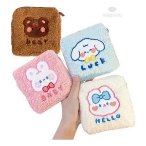 뷰레이터닷컴 플러쉬 뽀글이 미니 파우치 생리대