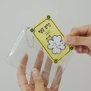 PVC 투명 카드 명함 지갑 파우치 케이스 포토카드 투명카드지갑 투명지갑 PVC지갑