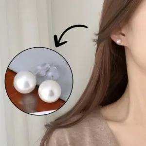 한복 귀찌 8mm 이어커브 혼주귀걸이 진주 클립형진주귀걸이 해수진주귀걸이