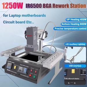 1250W ACHI IR 6500 BGA 재작업 납땜 스테이션 열 및 용접 적외선 폐쇄 루프 온도 제어