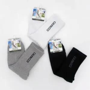 [패션] 남성 가파치 발바닥 엠보 입체 쿠션 장목 양말 3켤레