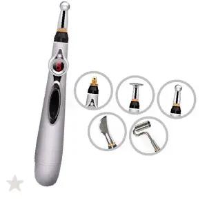 휴대용 무선 저주파 경혈 자극 마사지 펜 어깨 목 허리 근육 지압 안마 기기